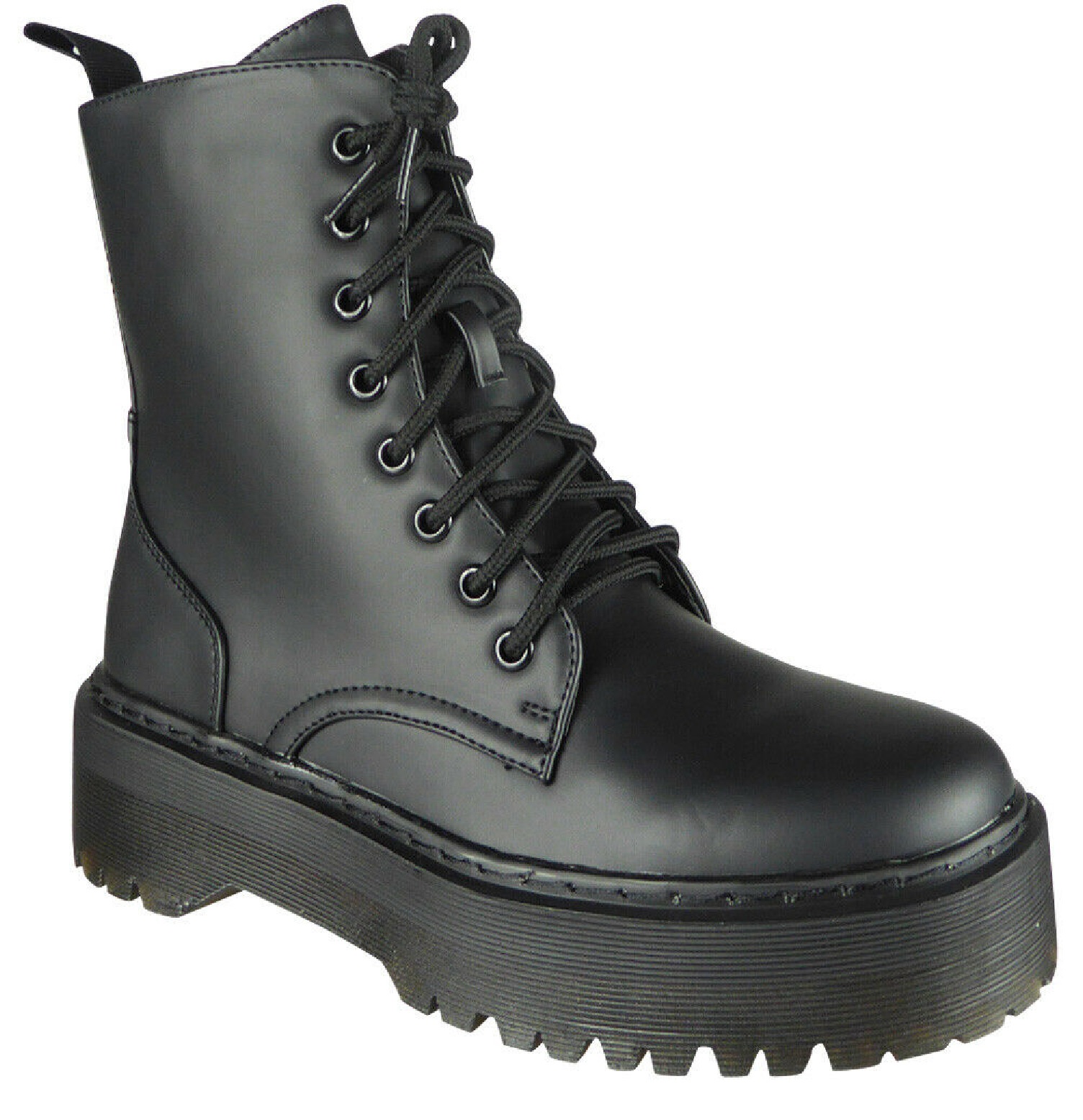 chunky goth ankle boots